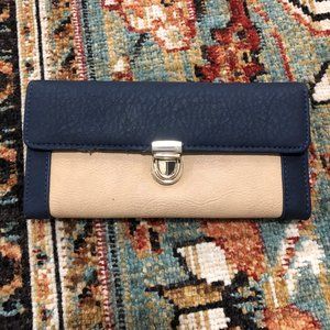 Blue and Tan Wallet